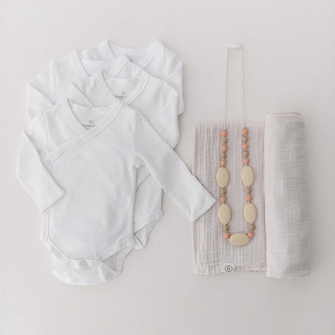 Organic Cotton Muslin Swaddle Blanket - Mauve