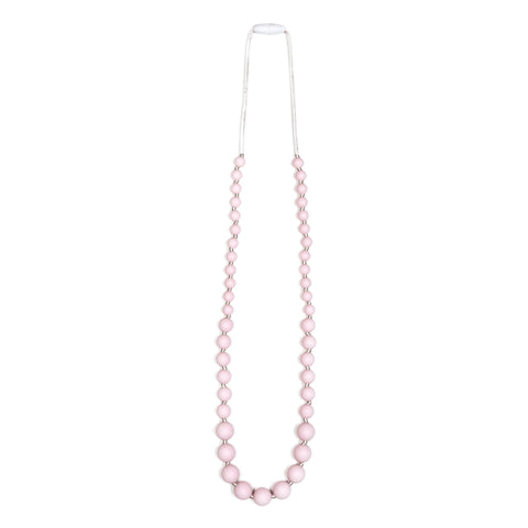 Audrey Teething Necklace - Pink Quartz