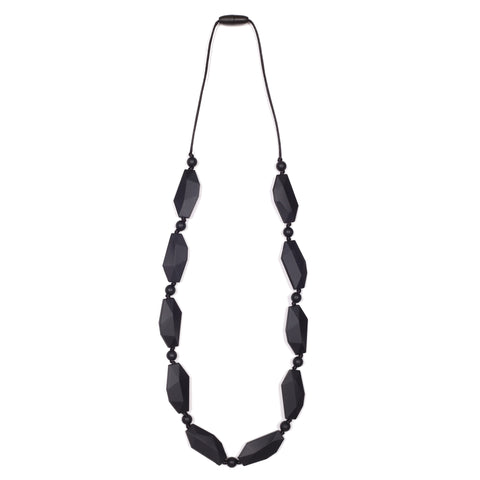Luna Teething Necklace - Black
