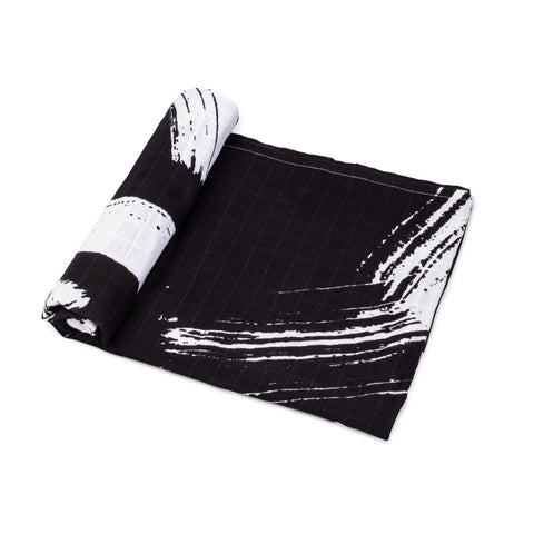 Organic Cotton Muslin Swaddle Blanket - Mauve