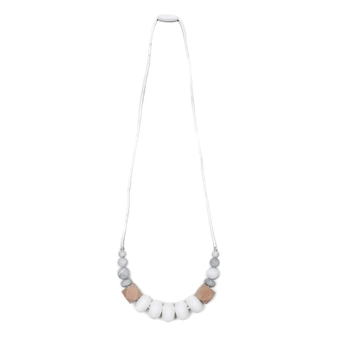 Naomi Teething Necklace - Mint/Marble