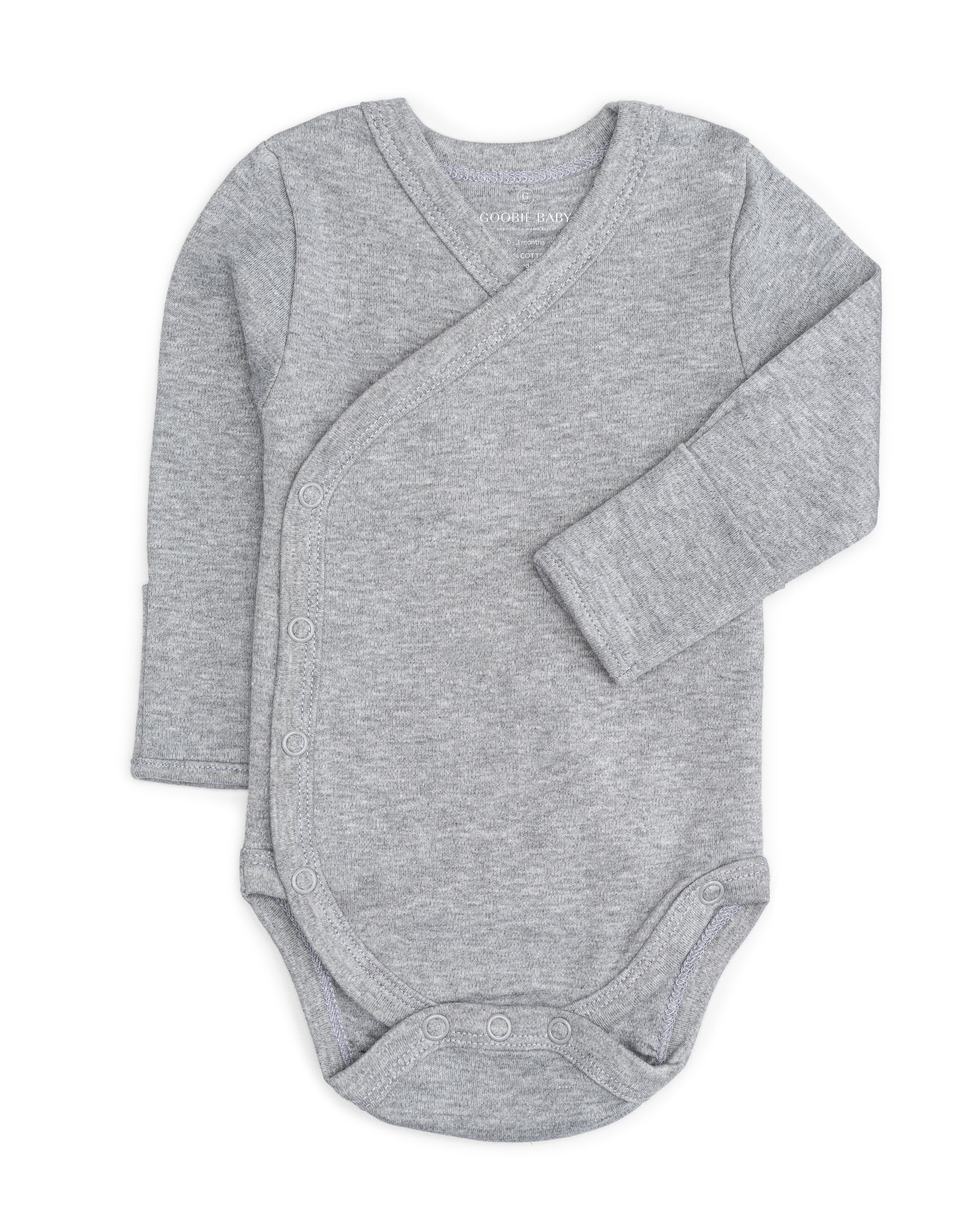 Long Sleeve Kimono Bodysuit Set - Blue Combo