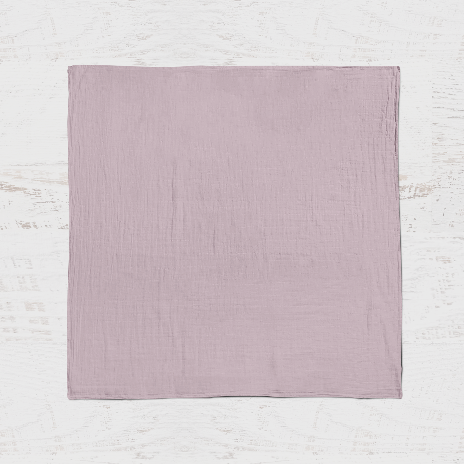 Organic Cotton Muslin Swaddle Blanket - Mauve