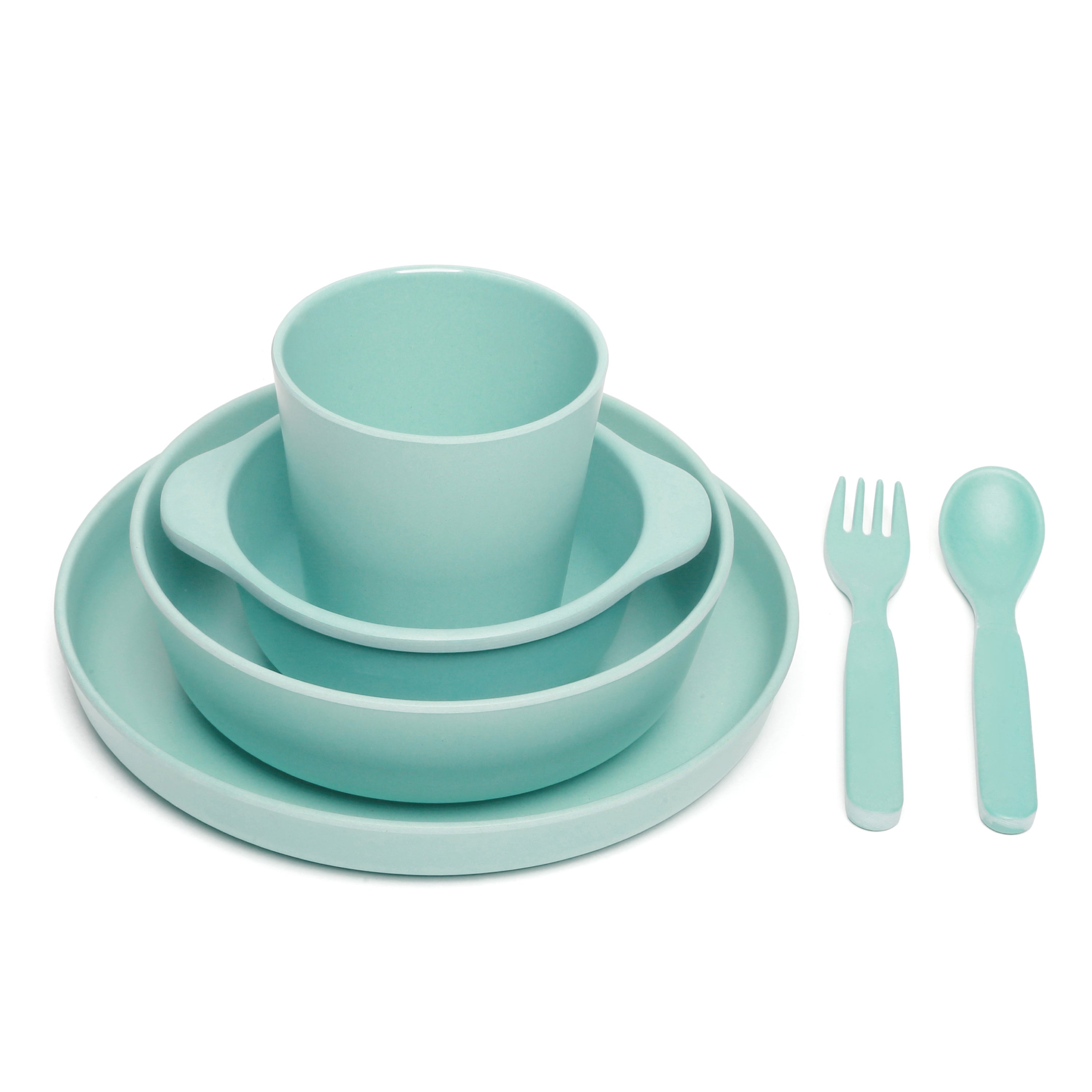 Bamboo 6 Piece Dinnerware Set - Mint