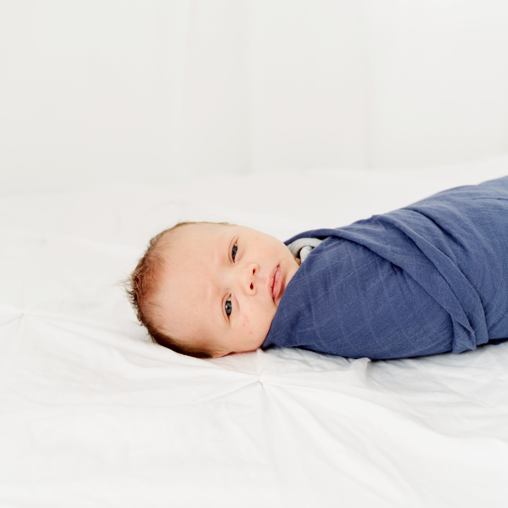 Organic Cotton Muslin Swaddle Blanket - Night