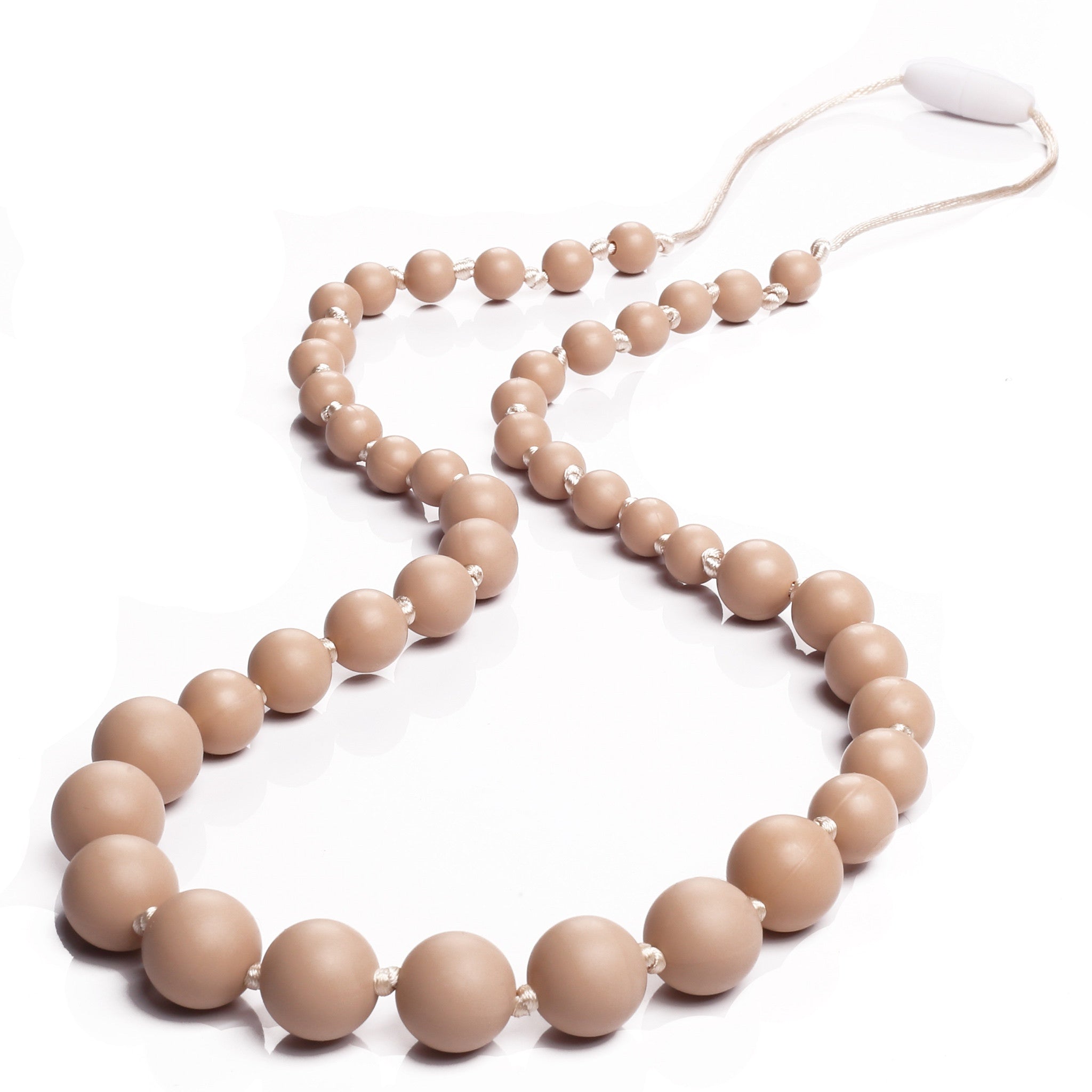 Audrey Teething Necklace - Oatmeal