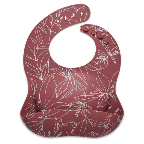 Silicone Baby Bib - Foliage