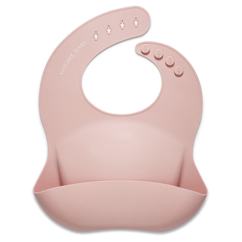 Silicone Baby Bib - Blush