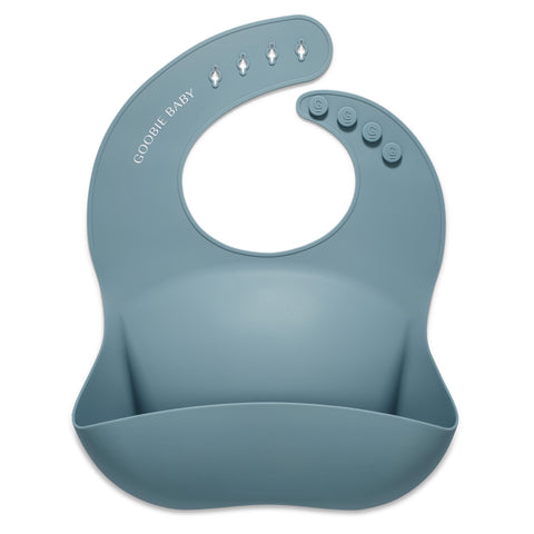 Silicone Baby Bib - Blue Spruce