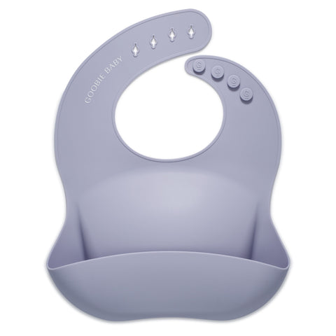 Silicone Baby Bib - Lilac