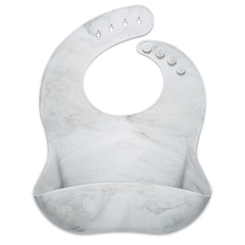 Silicone Baby Bib - Marble