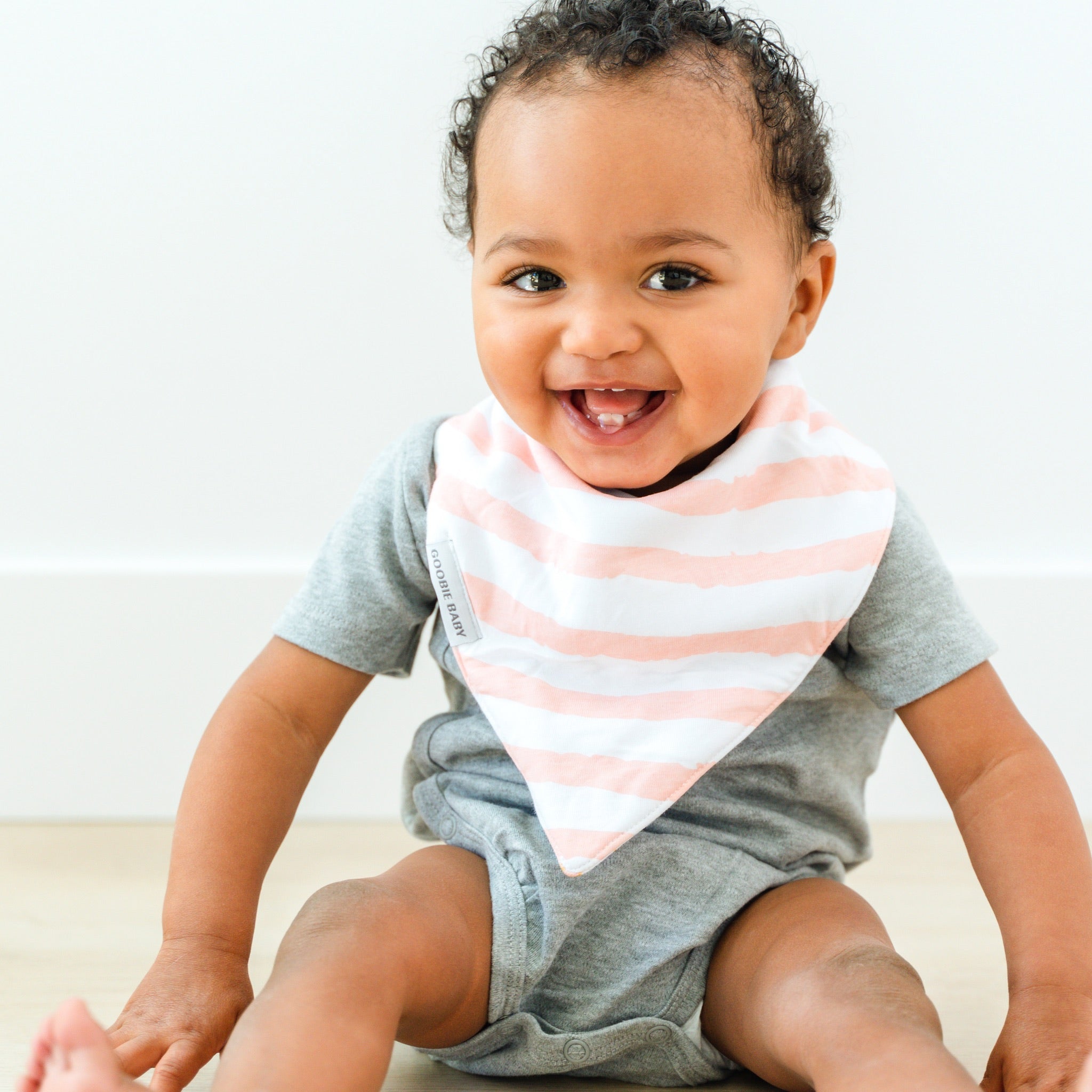 Reversible & Waterproof Cotton Bandana Bibs - Pink/Gold Unicorn