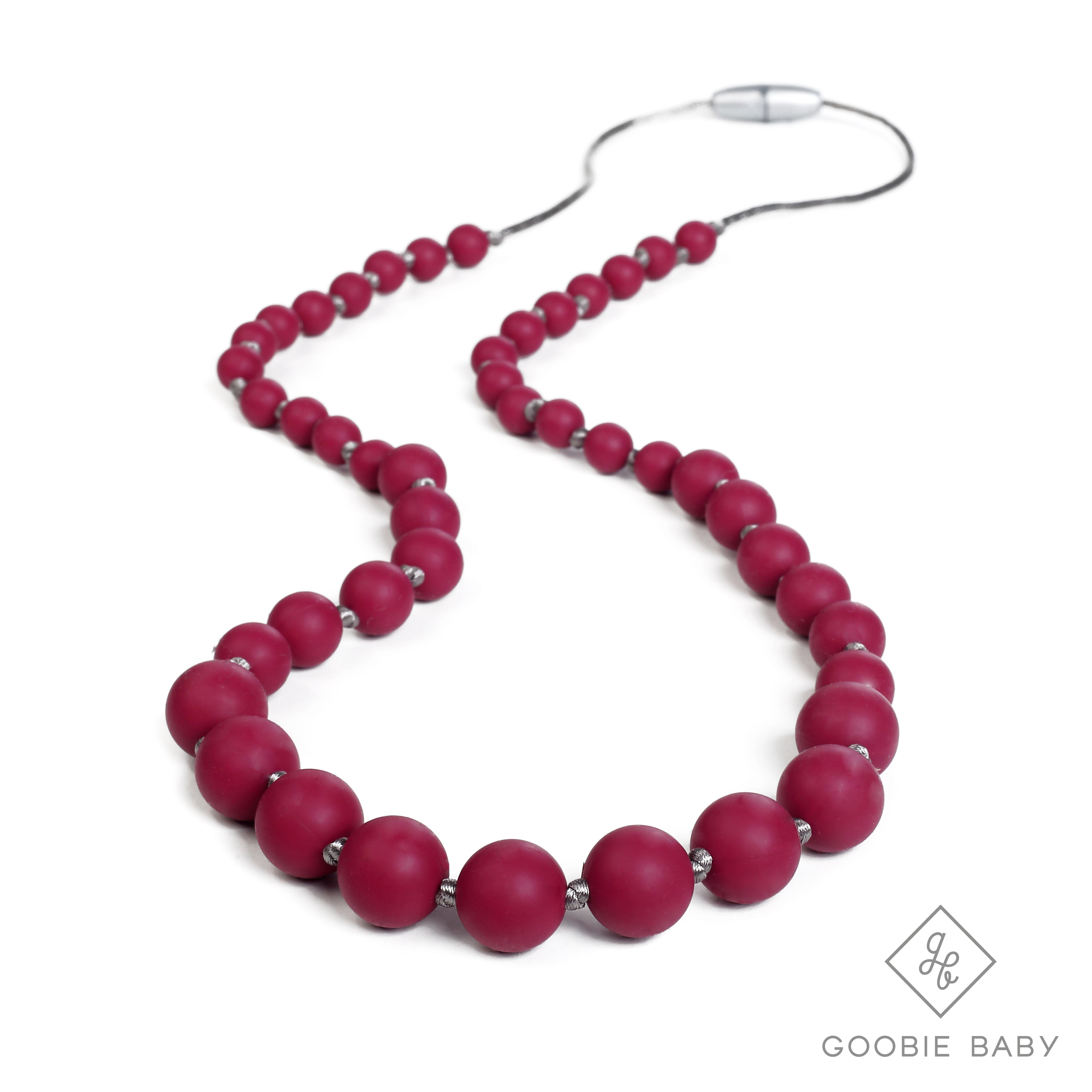 Audrey Teething Necklace - Maroon