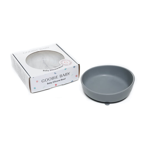 Silicone Baby Bowl - Grey