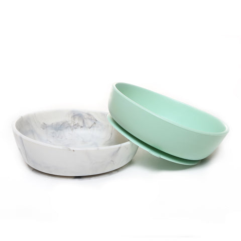 Silicone Baby Bowl - Marble