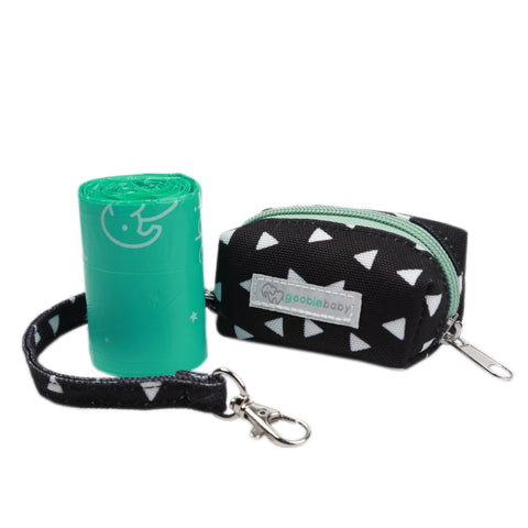 Diaper Waste Bag Dispenser - Black Triangles