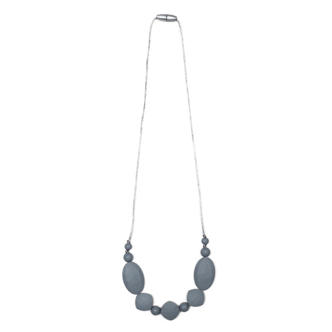 Naomi Teething Necklace - Navy/Marble