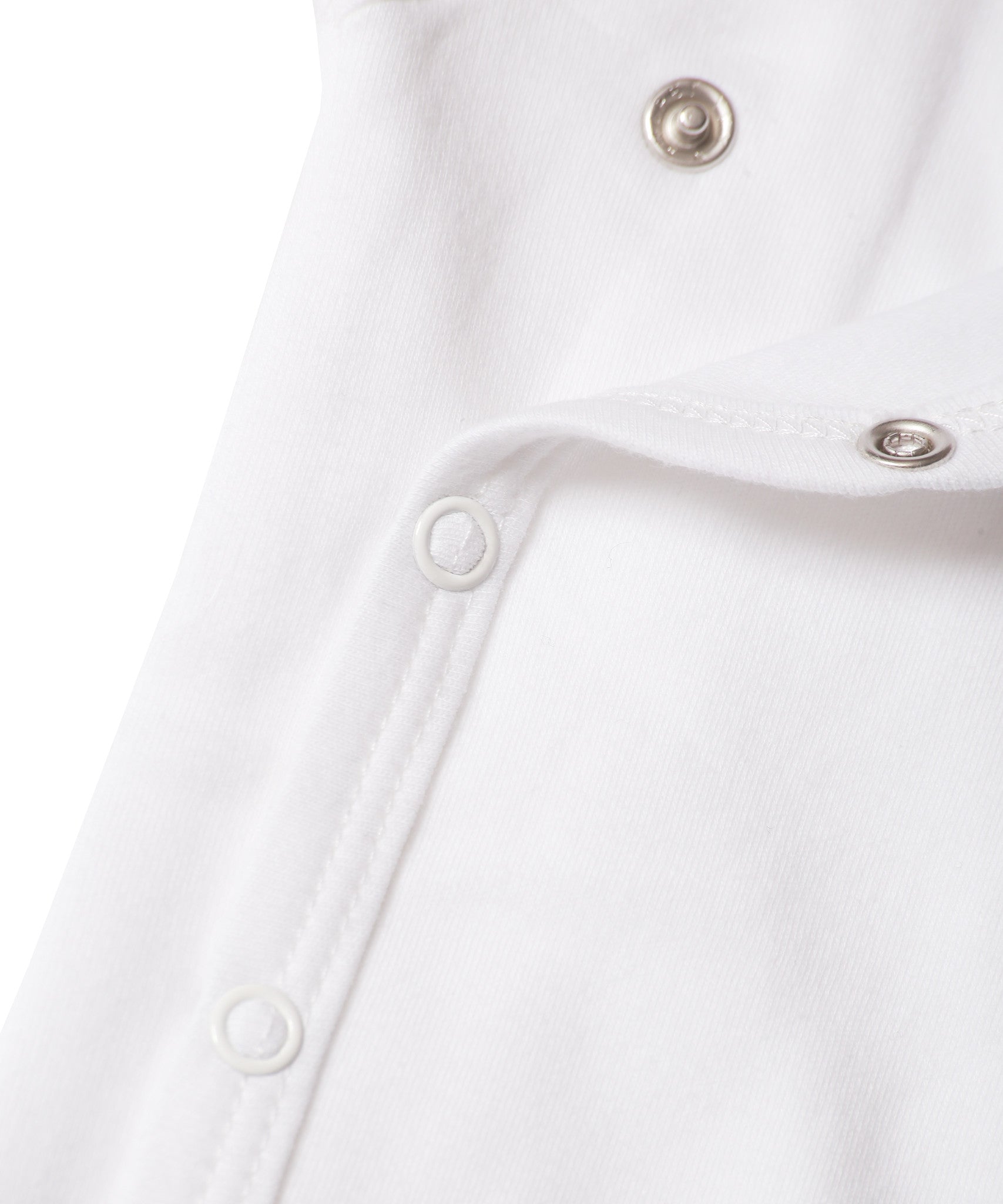 Short Sleeve Kimono Bodysuit Set - White