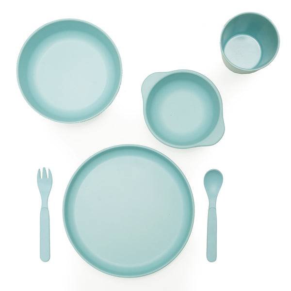 Bamboo 6 Piece Dinnerware Set - Mint