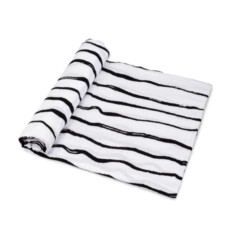 Organic Cotton Muslin Swaddle Blanket - Spotted